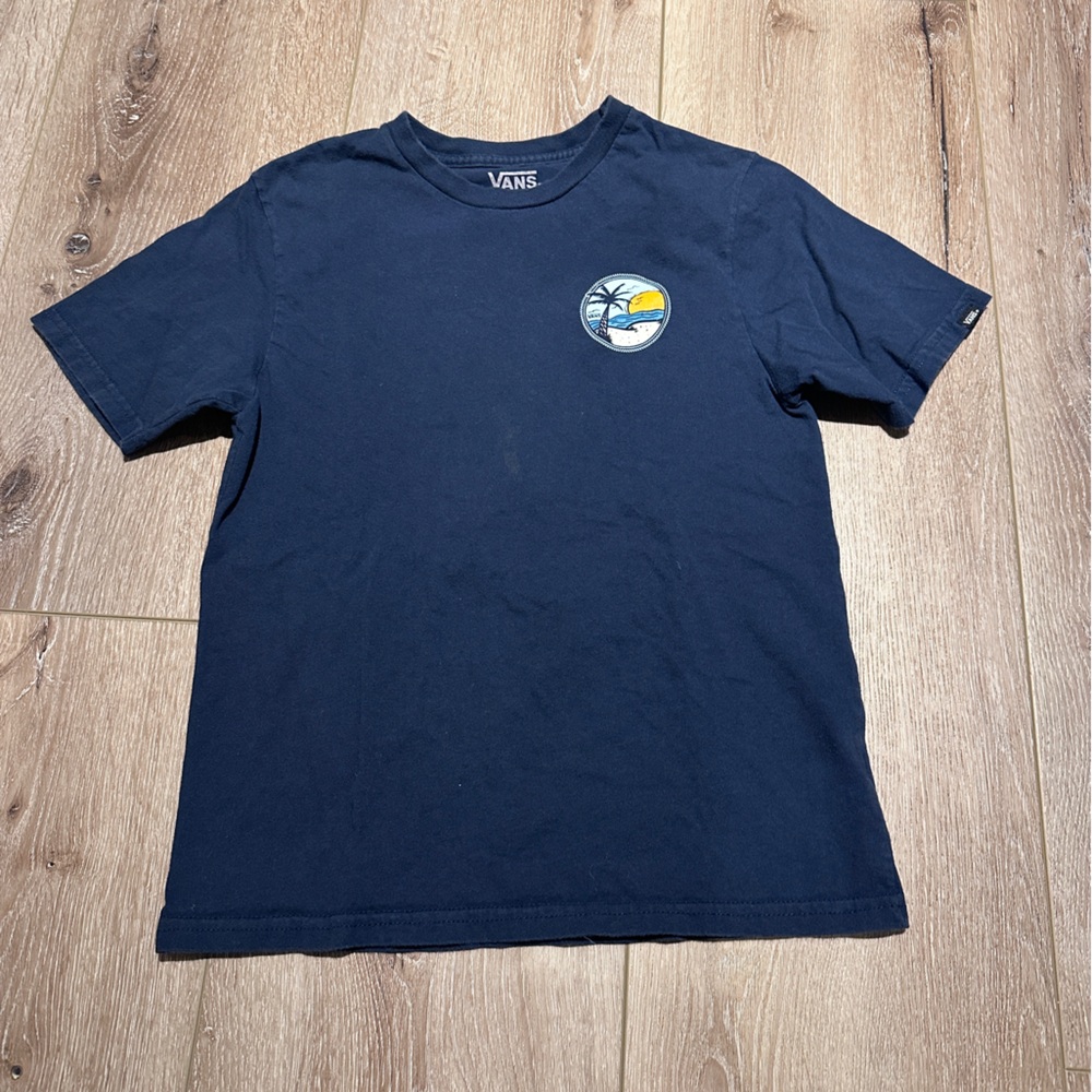 Kids Navy Blue Vans T-Shirt